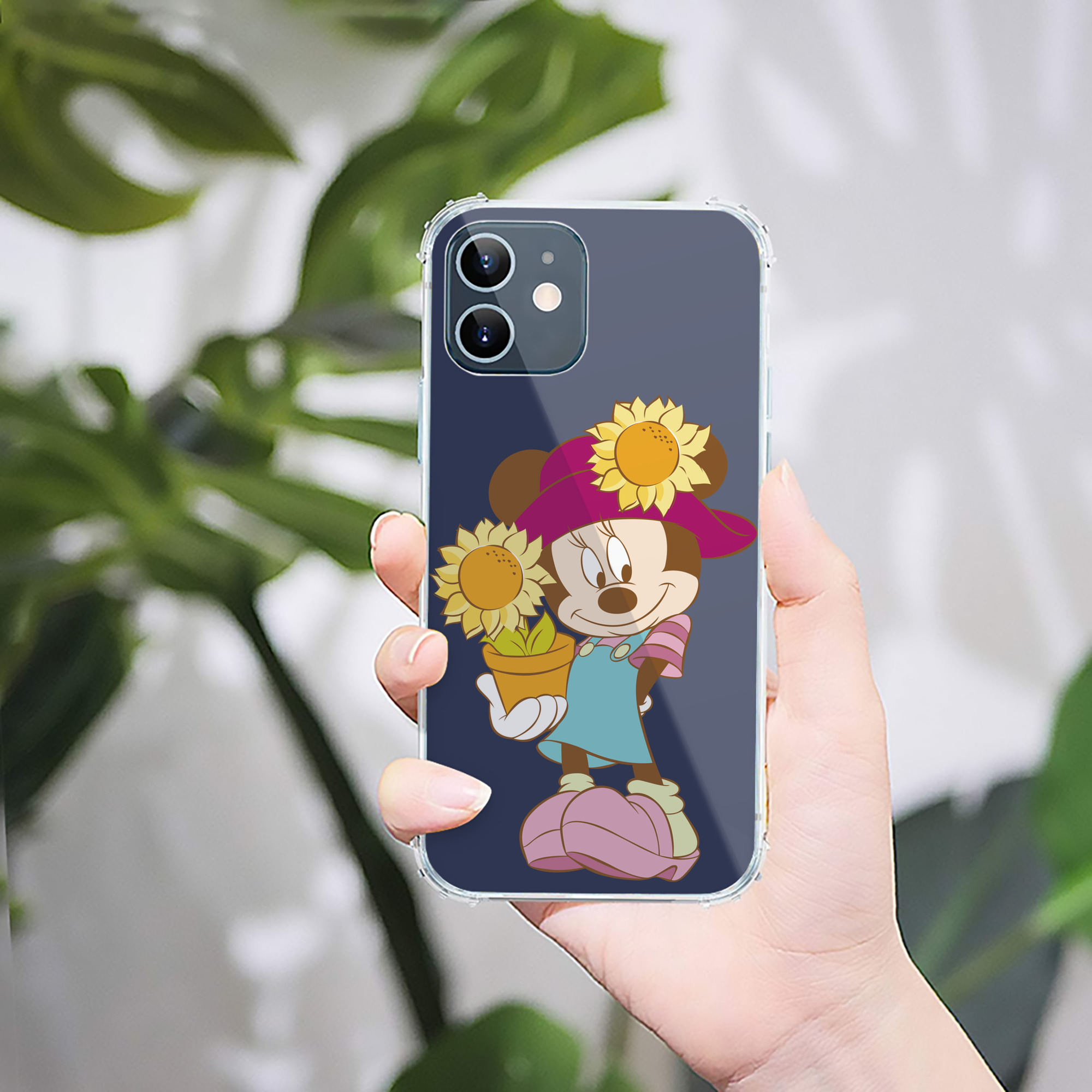 （画像用） ミッキーマウス Mickey Mouse 【iPhone 12シリーズ対応】透明スマホケース（クリアソフトケース）